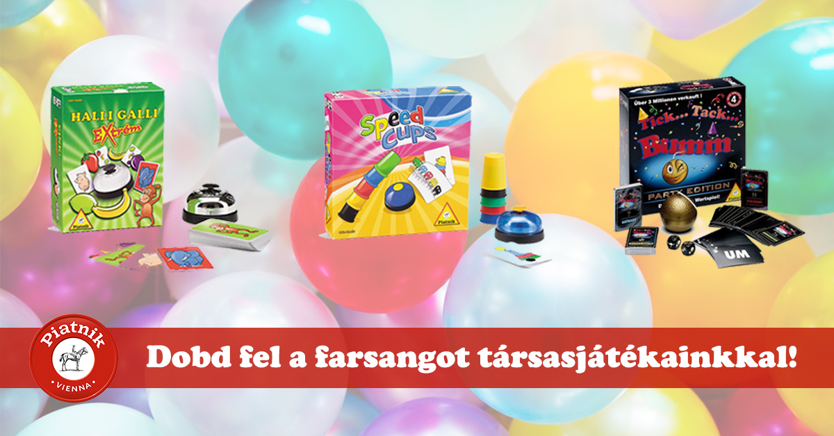 Társasjátékok, mellyel feldobhatod a farsangot!